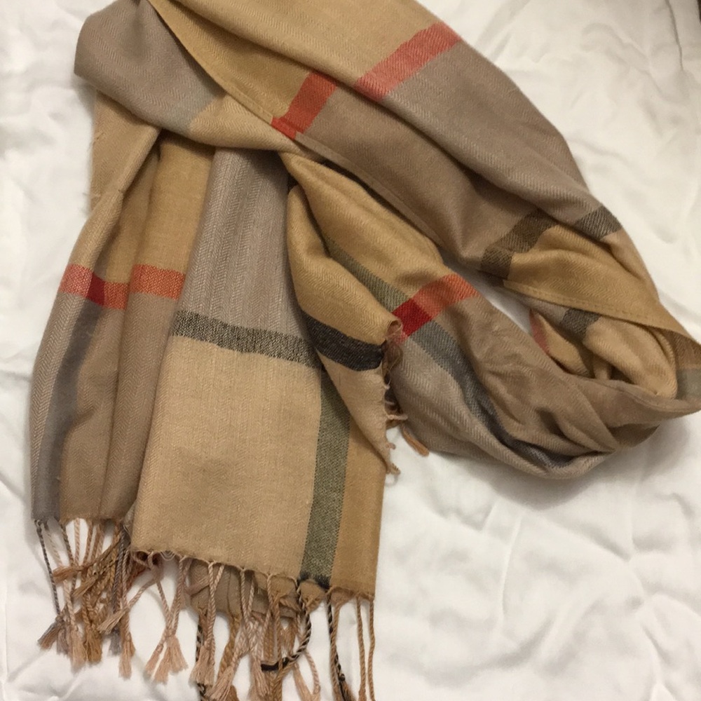 Faux Burberry Scarf